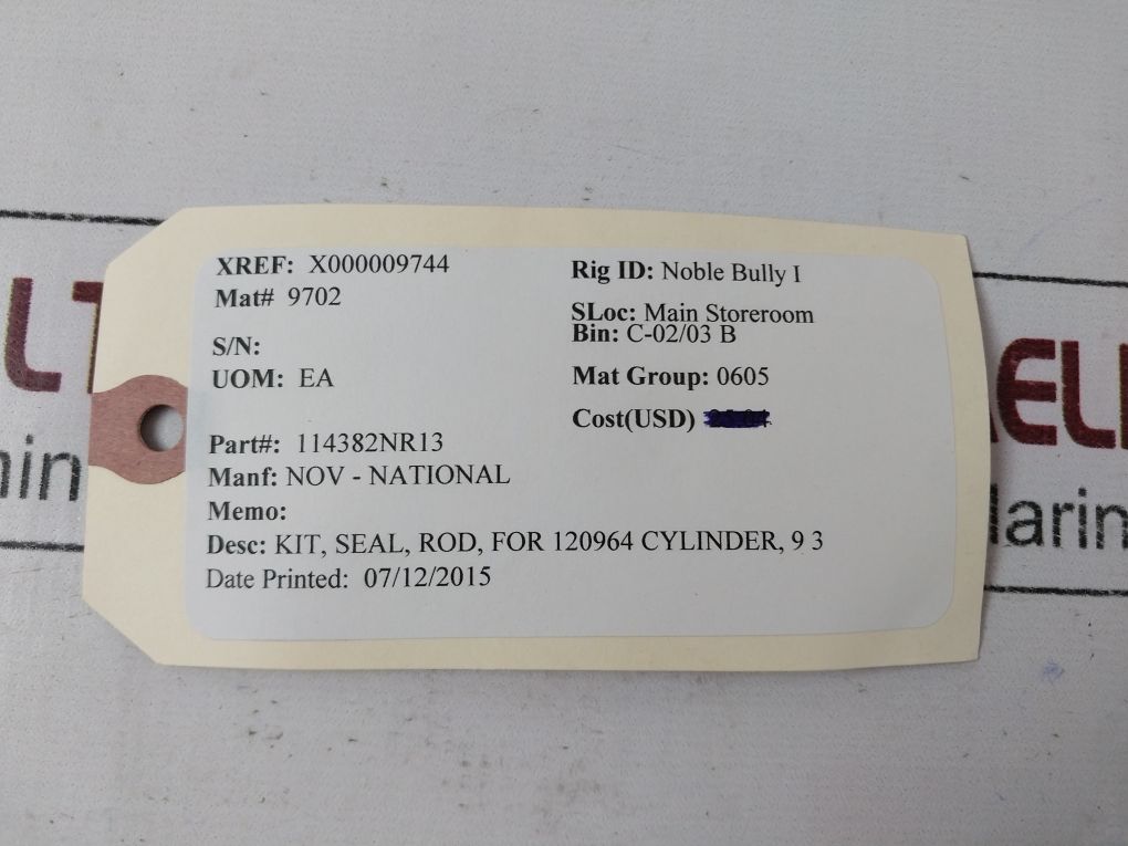 Parker Cylinder Seal Kit