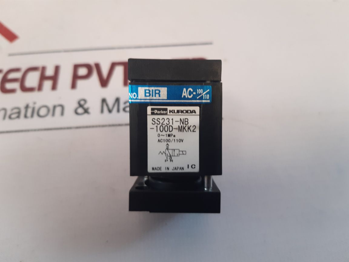 Parker Ss231-nb-100D-mkk2 Pilot Valve
