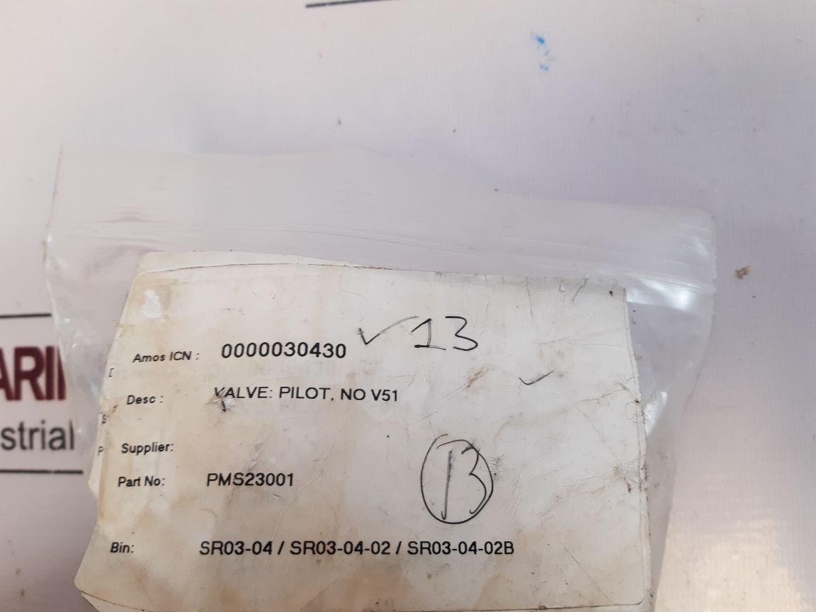 Parker Ss231-nb-100D-mkk2 Pilot Valve
