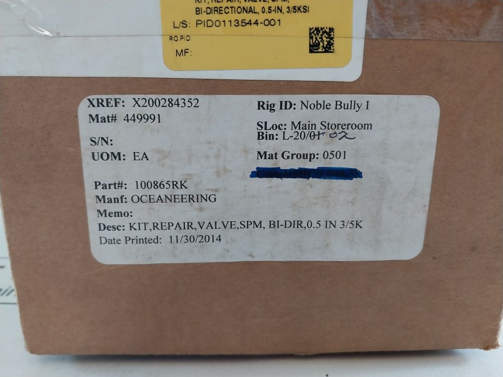 Parker Tp011 N4115 B011 Repair Kit 75A