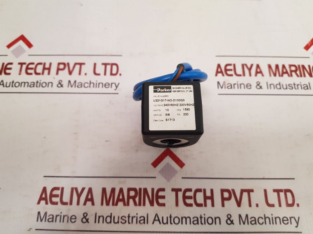 Parker U221G17-no-d100Q3 Solenoid Valve Coil