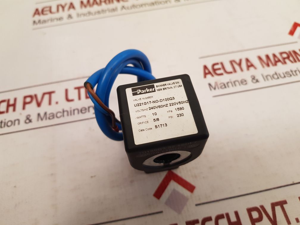 Parker U221G17-no-d100Q3 Solenoid Valve 