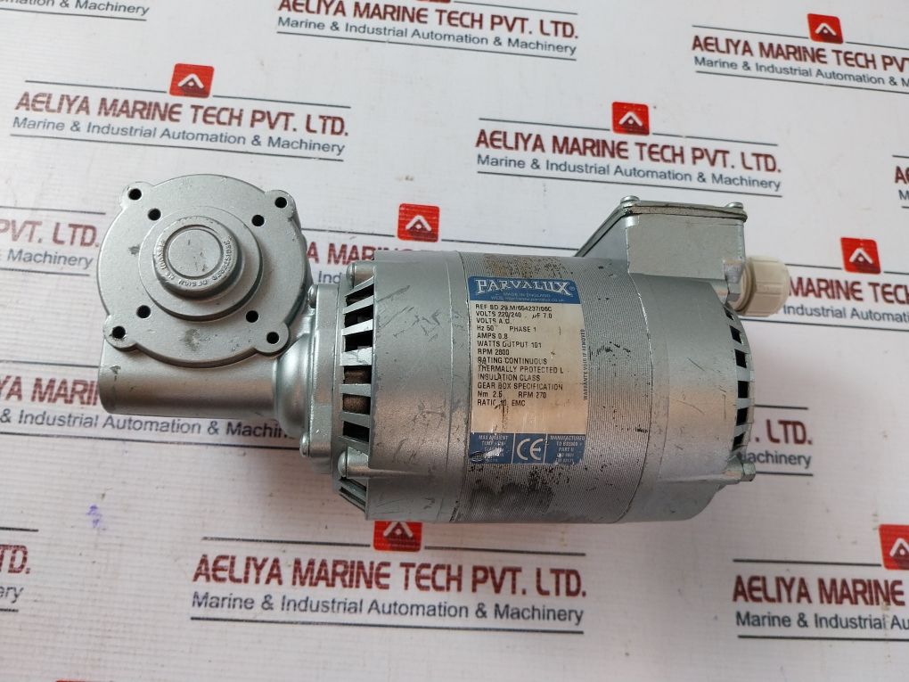 Parvalux Sd 29.M/654237/06C Permanent Capacitor Thermally Protected 220/240V