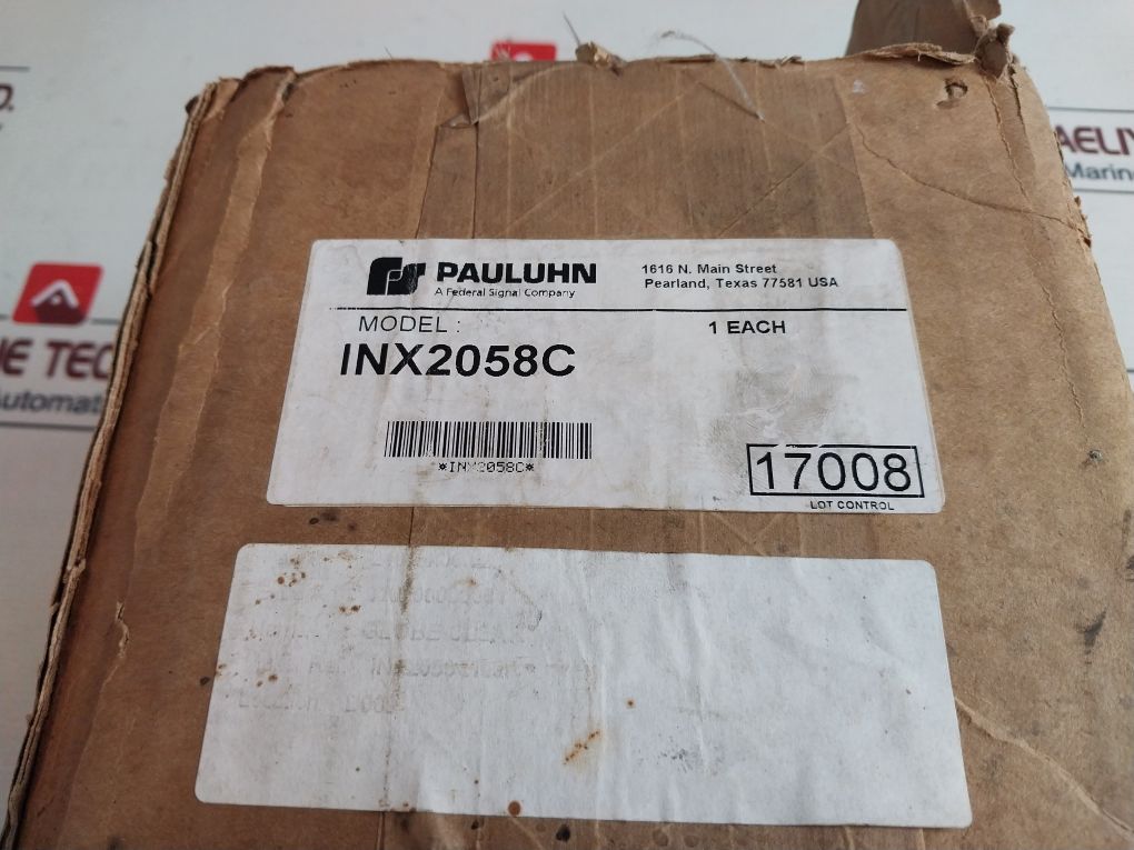 Pauluhn Inx2058C Clear Glass Globe