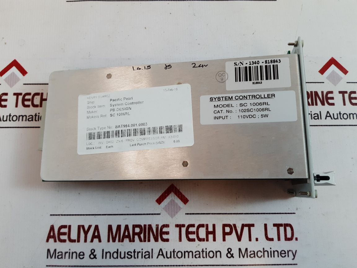 Bb Design Sc 1006Rl System Controller 102Sc1006Rl