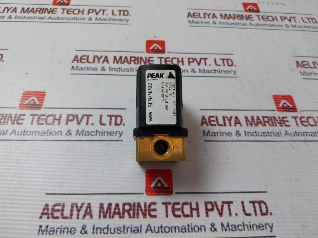 Peak Scientific 02-5504 Solenoid Valve 0-10 Bar 24Vdc