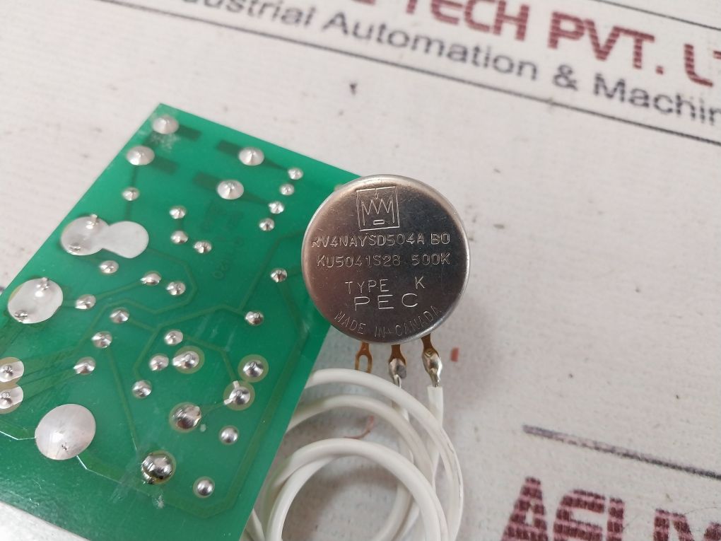 Pec 10-1120 Rev A Pcb Card With Potentiometer