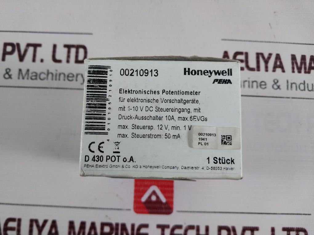 Peha D 430 Pot O.A. Dimmer-1-10V Electronic Potentiometer