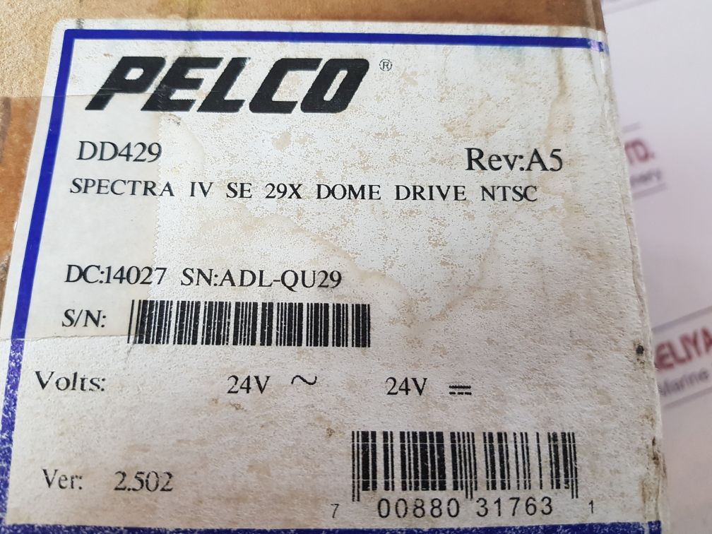 Pelco Dd429 Spectra Iv Se 29X Dome Drive Ntsc Camera
