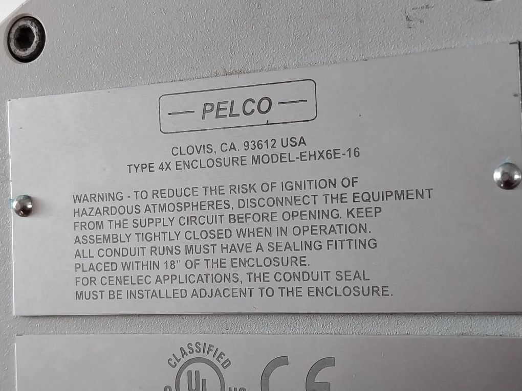 Pelco Ehx6E-16 Outdoor Explosion Proof Enclosure