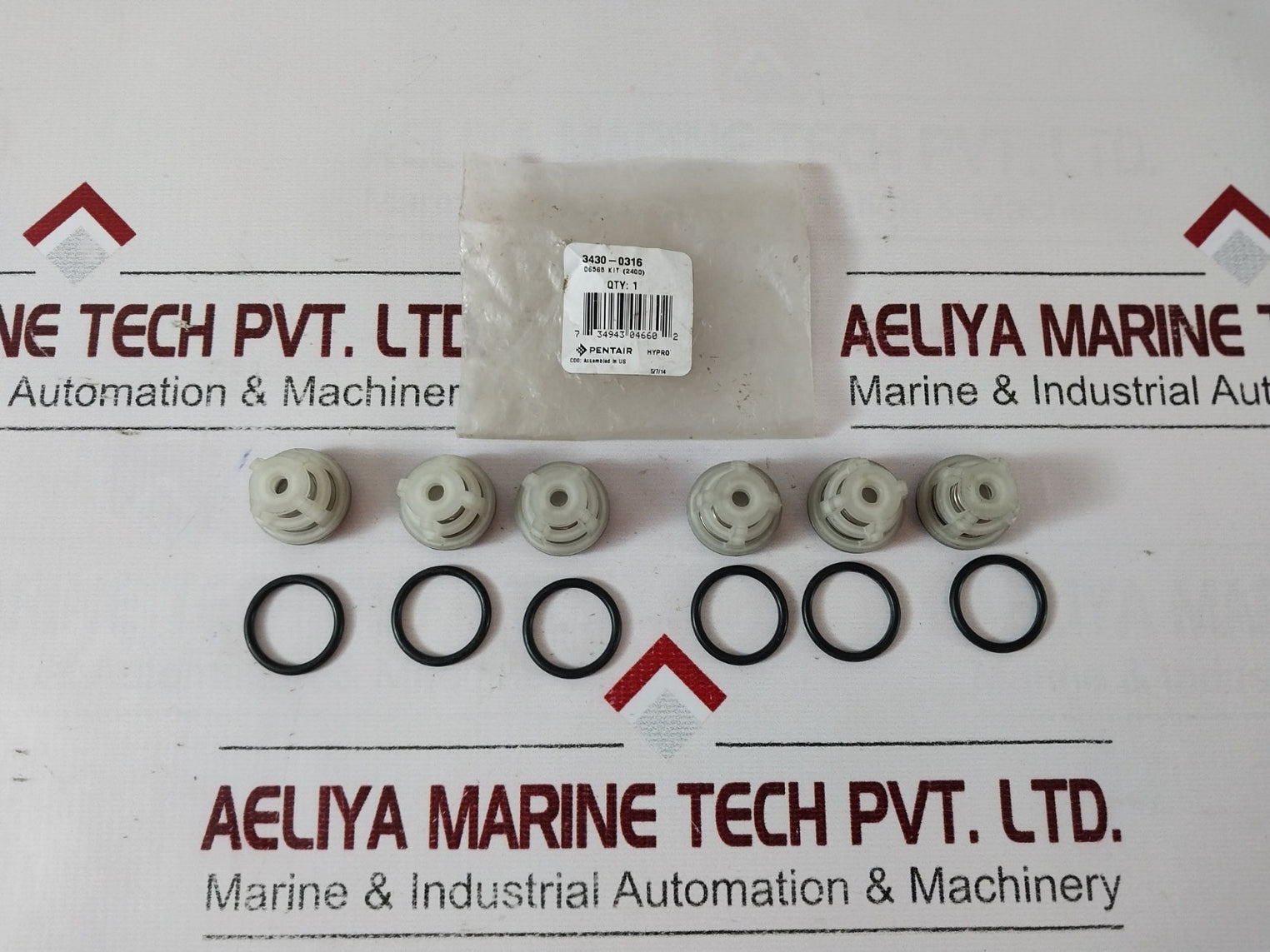 Pentair Hypro 3430-0316 Triplex Plunger Pump Service Valve Kit