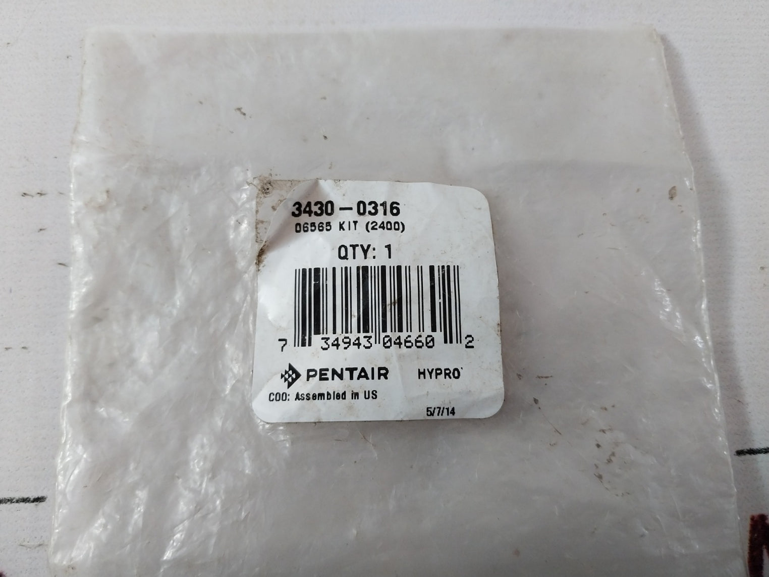 Pentair Hypro 3430-0316 Triplex Plunger Pump Service Valve Kit