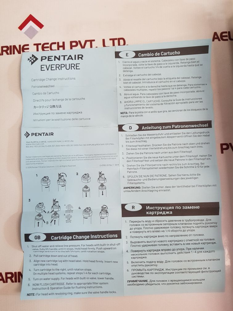 Pentair Everpure Ev9612-56 Water Filter