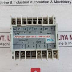 Pepl Pyrotech Electrical Transducer 230 Ac