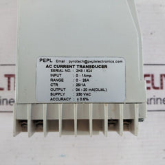 Pepl Pyrotech Electrical Transducer 230 Ac