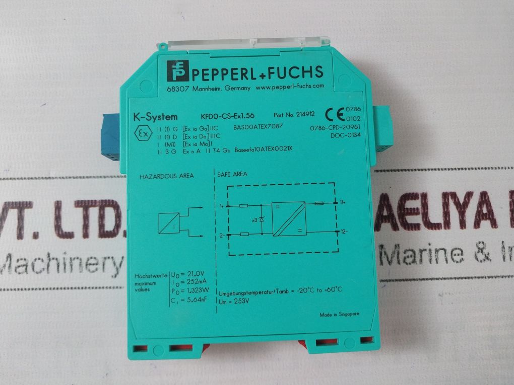 Pepperl+Fuchs Kfd0-cs-ex1.56 Isolated Barrier 214912