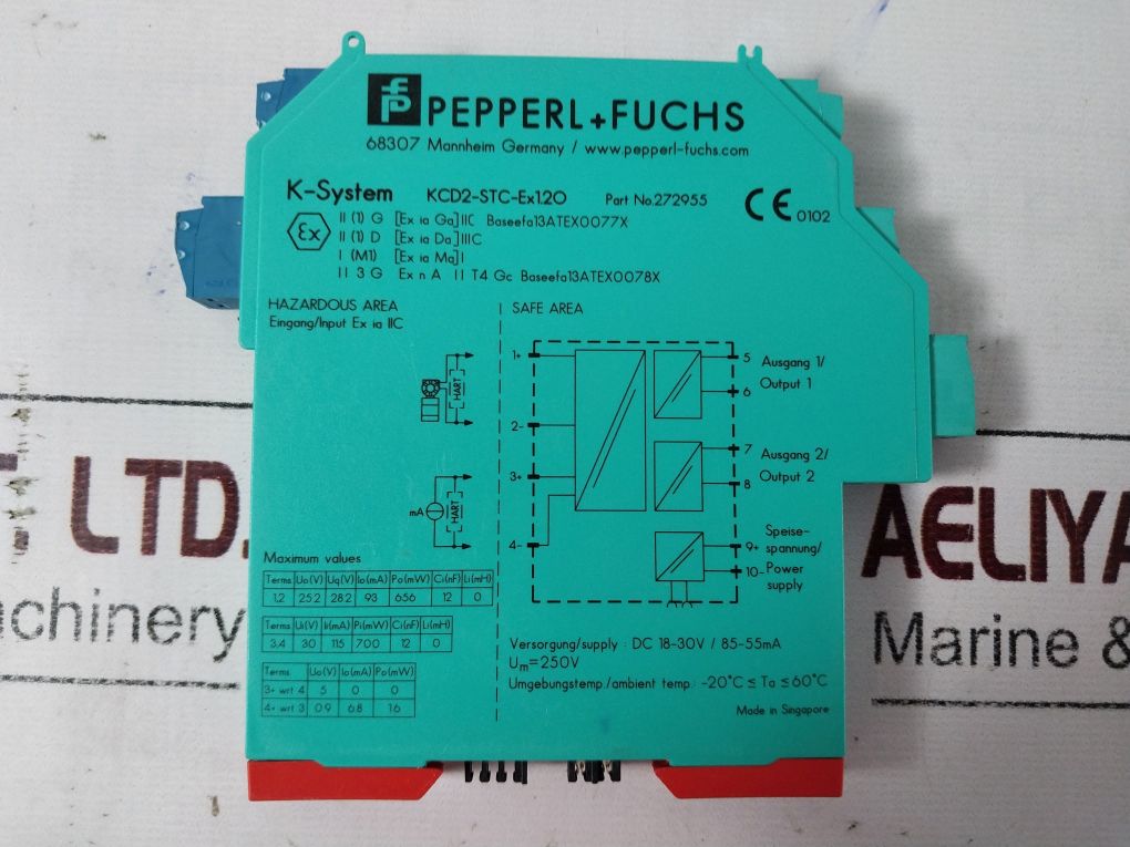 Pepperl+Fuchs Kcd2-stc-ex1.2O Safety Barrier 272955