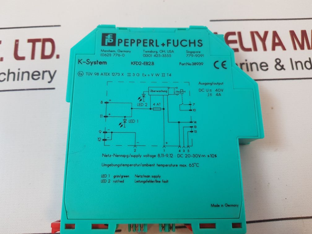 Pepperl+Fuchs Kfd2-eb2.B Power Supply Module 38939