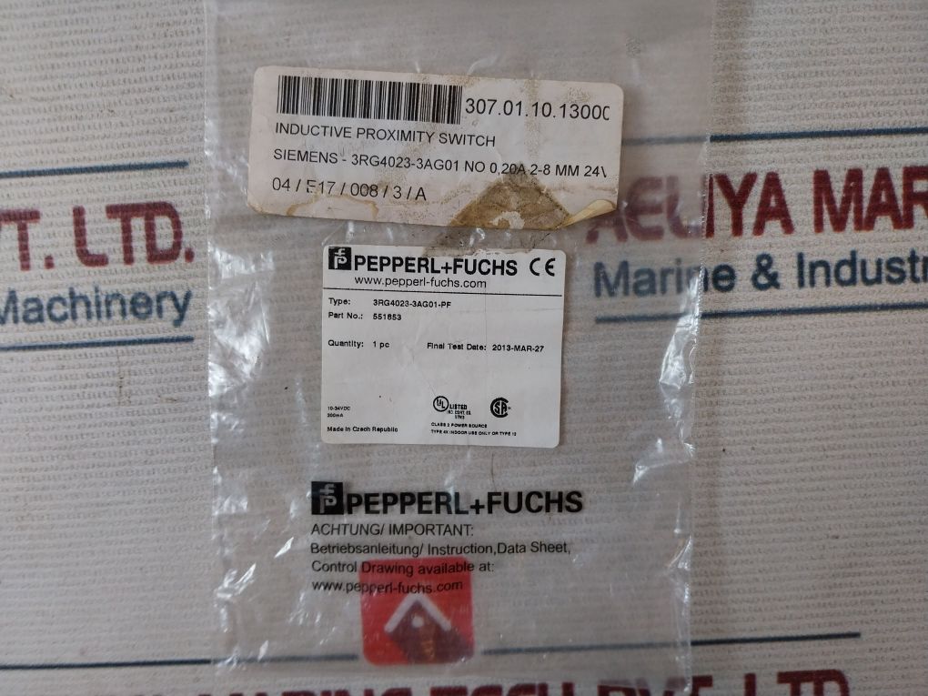 Pepperl+Fuchs 3Rg4023-3Ag01-pf Inductive Proximity Switch 307.01.10.13000