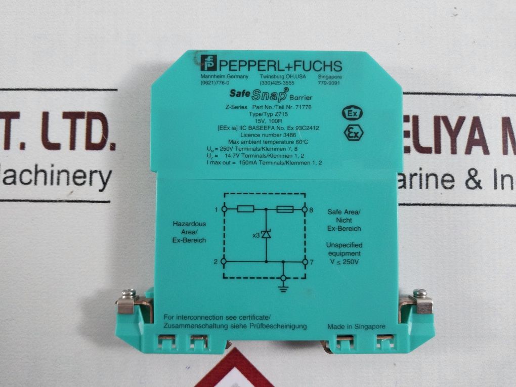 Pepperl+Fuchs Z715 Safe Snap Barrier 71776