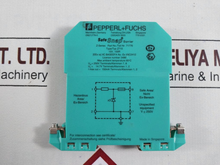 Pepperl+Fuchs Z715 Safe Snap Barrier 71776