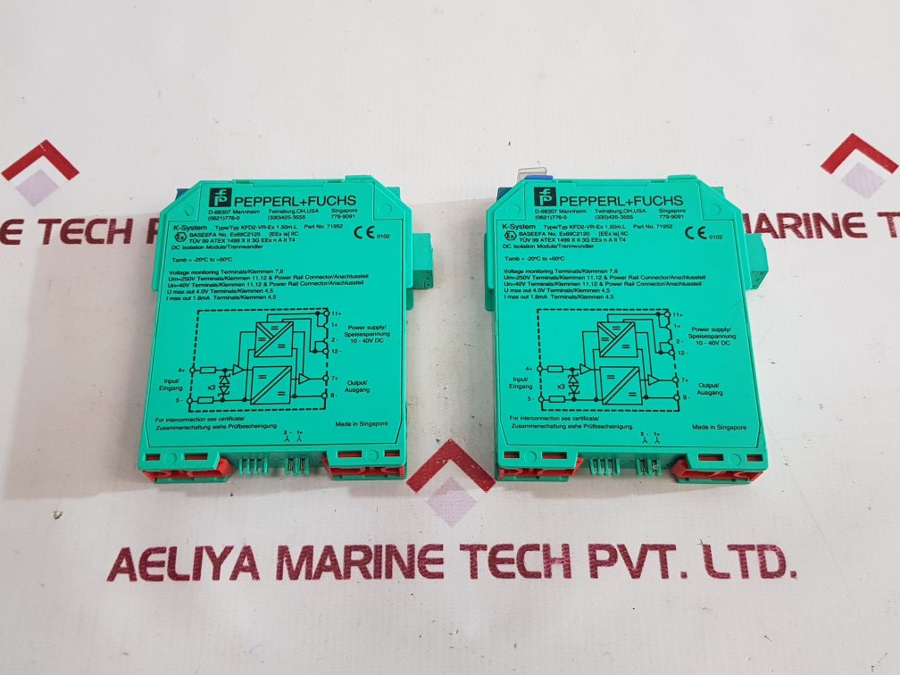 Pepperl+Fuchs K-system Kfd2-vr-ex1.50M.L 71952 Dc Isolation Module