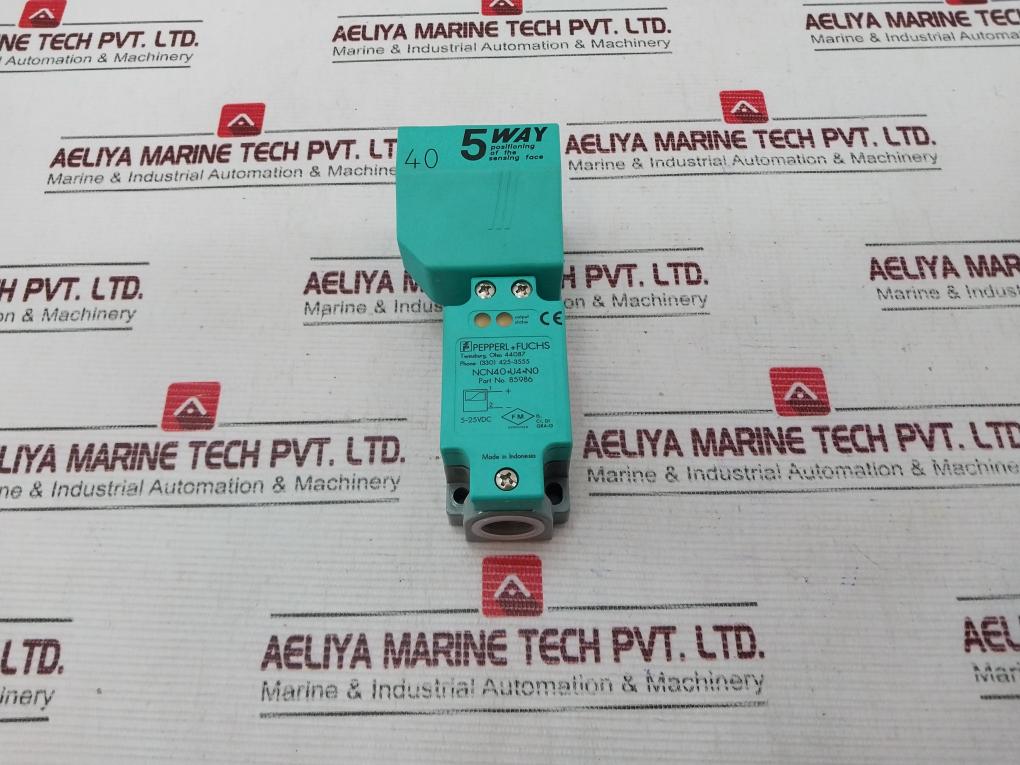 Pepperl+Fuchs 85986 Proximity Sensor Ncn40+U4+N0 5-25Vdc