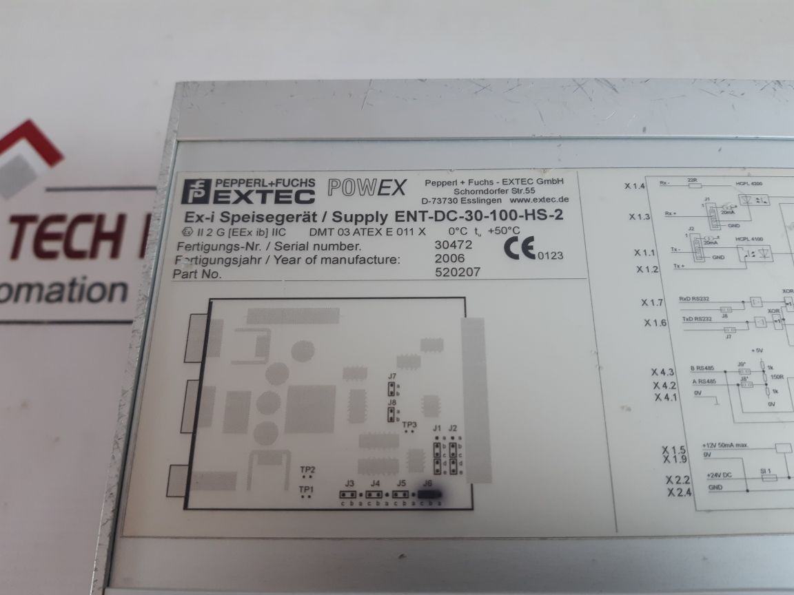 Pepperl+Fuchs Ent-dc-30-100-hs-2 Power Supply 520207