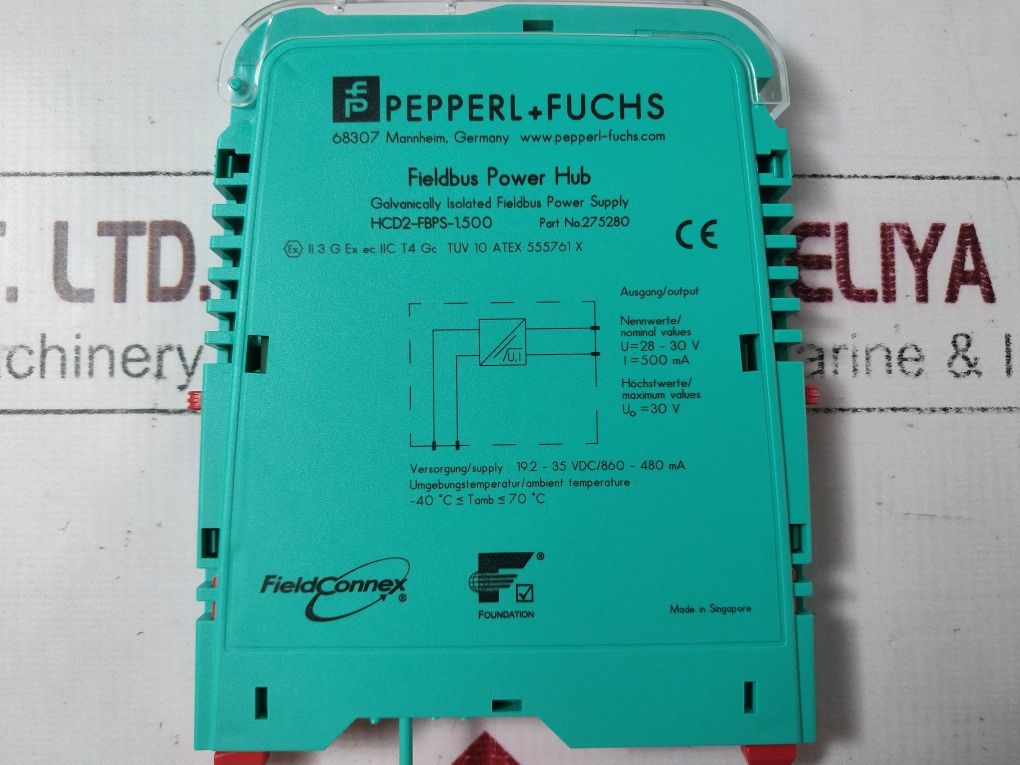 Pepperl+Fuchs Hcd2-fbps-1.500 Fieldbus Power Supply Hub 275280
