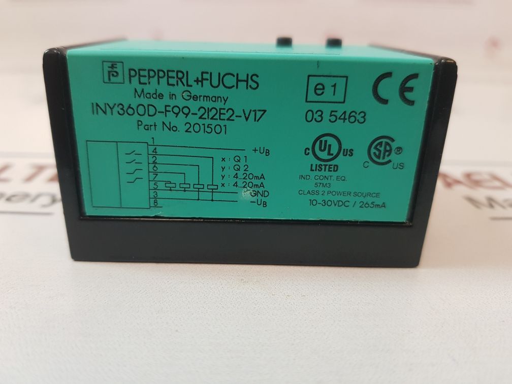 Pepperl+Fuchs Iny360D-f99-2I2E2-v17 Inclination Sensor
