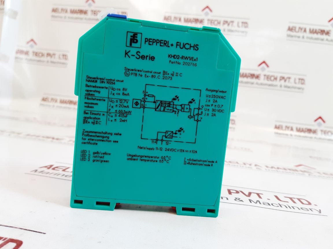 Pepperl+Fuchs K-series Khd2-rw1/Ex1 Transformer Isolated Barrier