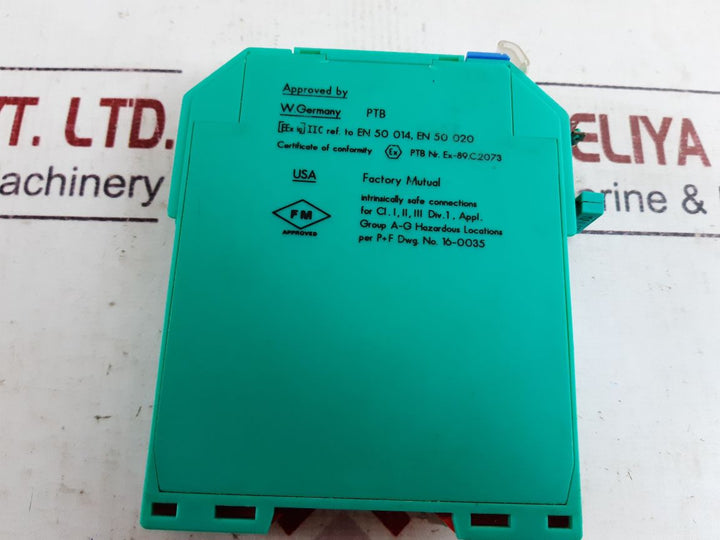 Pepperl+Fuchs K-series Khd2-ss1/Ex2 Switch Amplifier