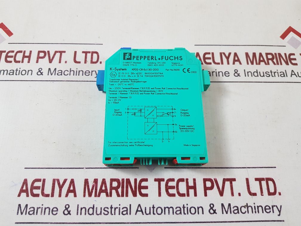 Pepperl+fuchs kfd2-cr-ex1.30-200 safe barrier