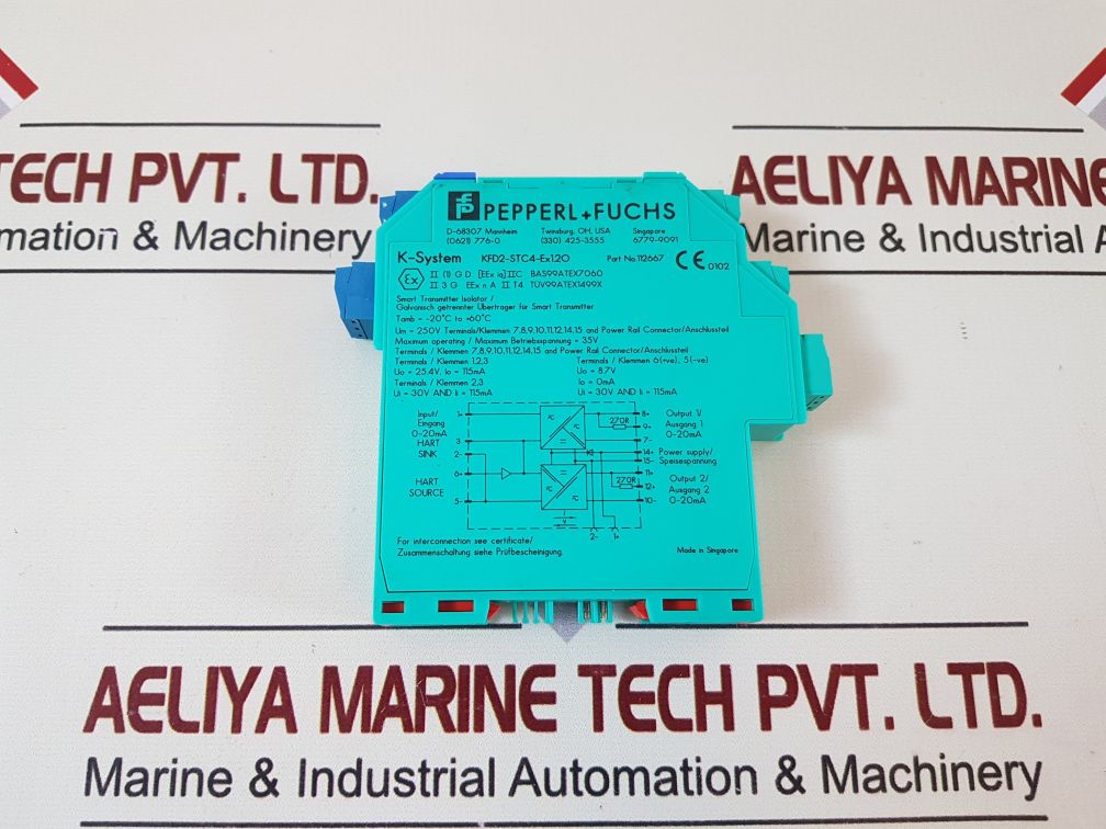 Pepperl+Fuchs K-system Kfd2-stc4-ex1.20 Smart Transmitter Isolator 112667