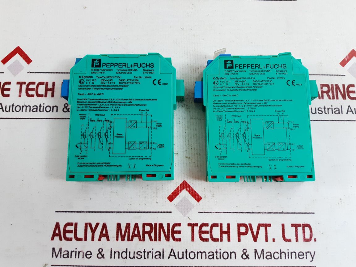 Pepperl+Fuchs K-system Kfd2-ut-ex1 Universal Temperature Measurement Amplifier