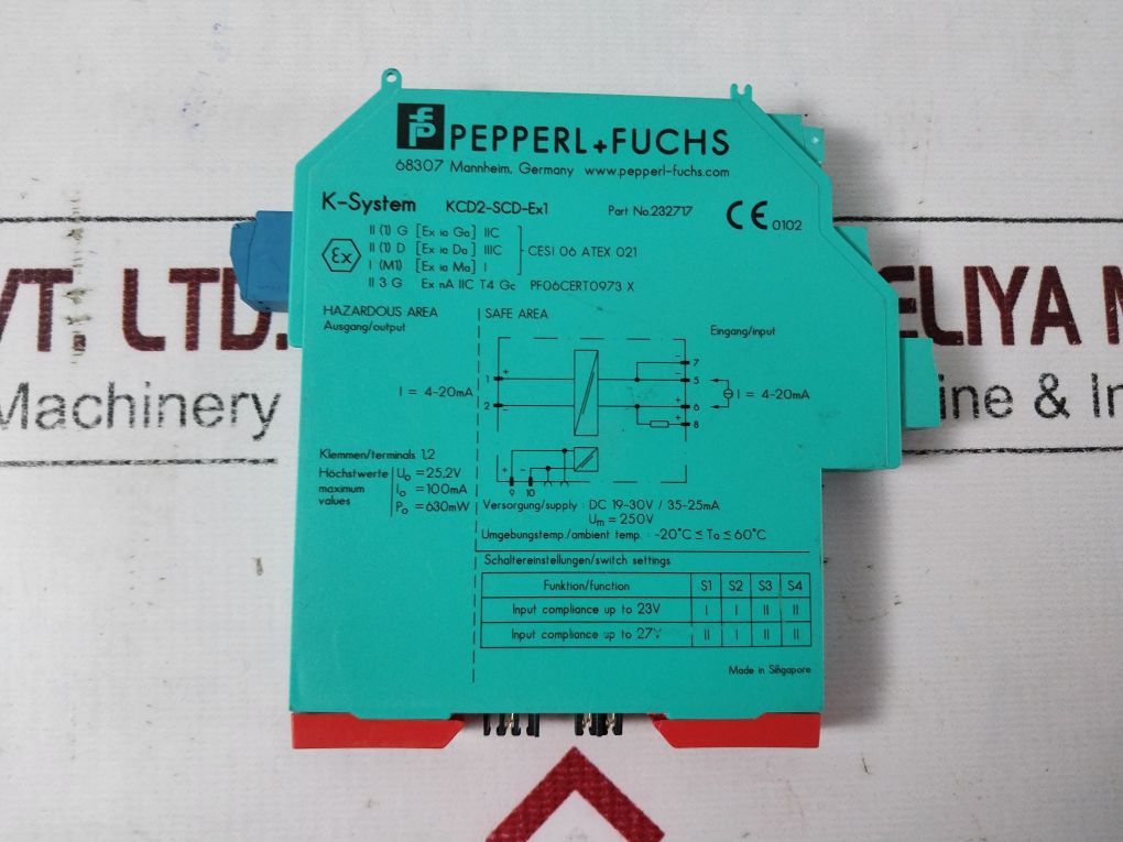 Pepperl+Fuchs Kcd2-scd-ex1 Switching Amplifier 232717