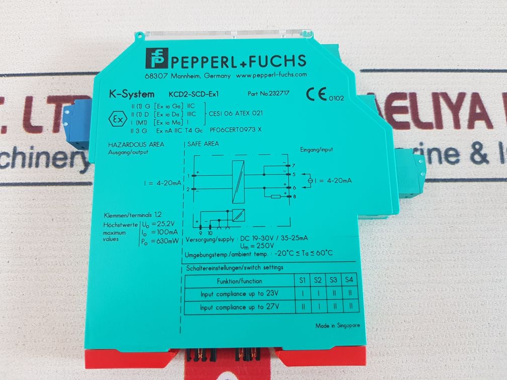 Pepperl+Fuchs Kcd2-scd-ex1 Current Driver 232717