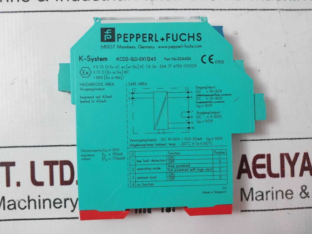 Pepperl+Fuchs Kcd2-sld-ex1.1245 Solenoid Driver 324436