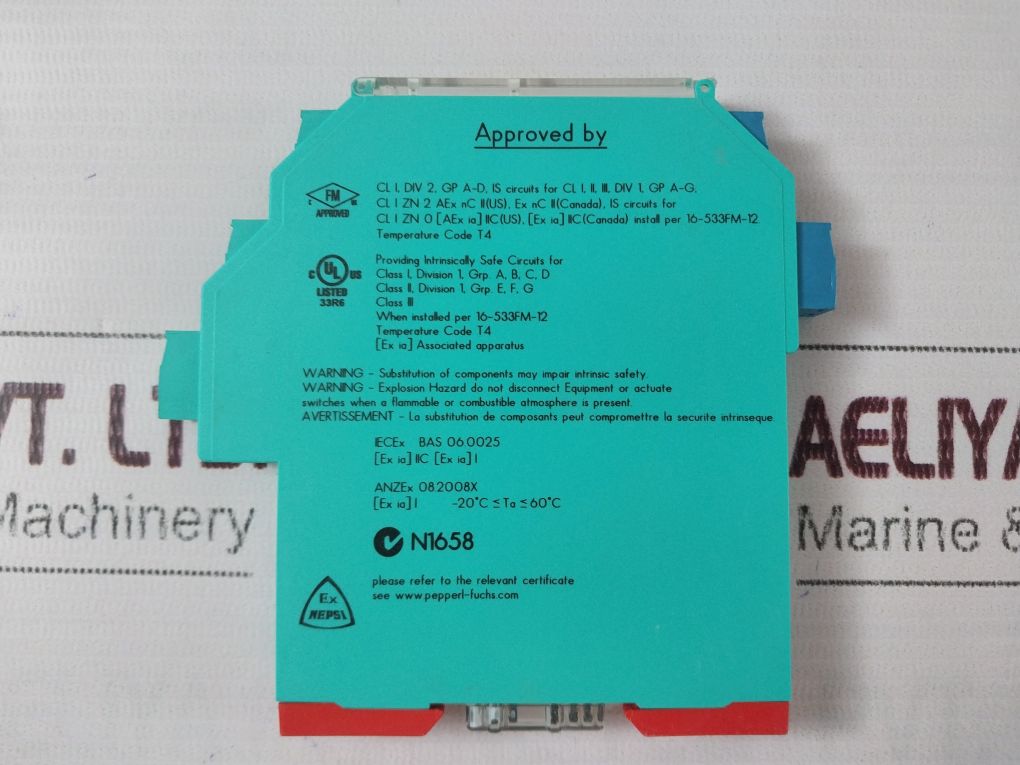 Pepperl+Fuchs Kcd2-sr-ex2 Safety Barrier 216720