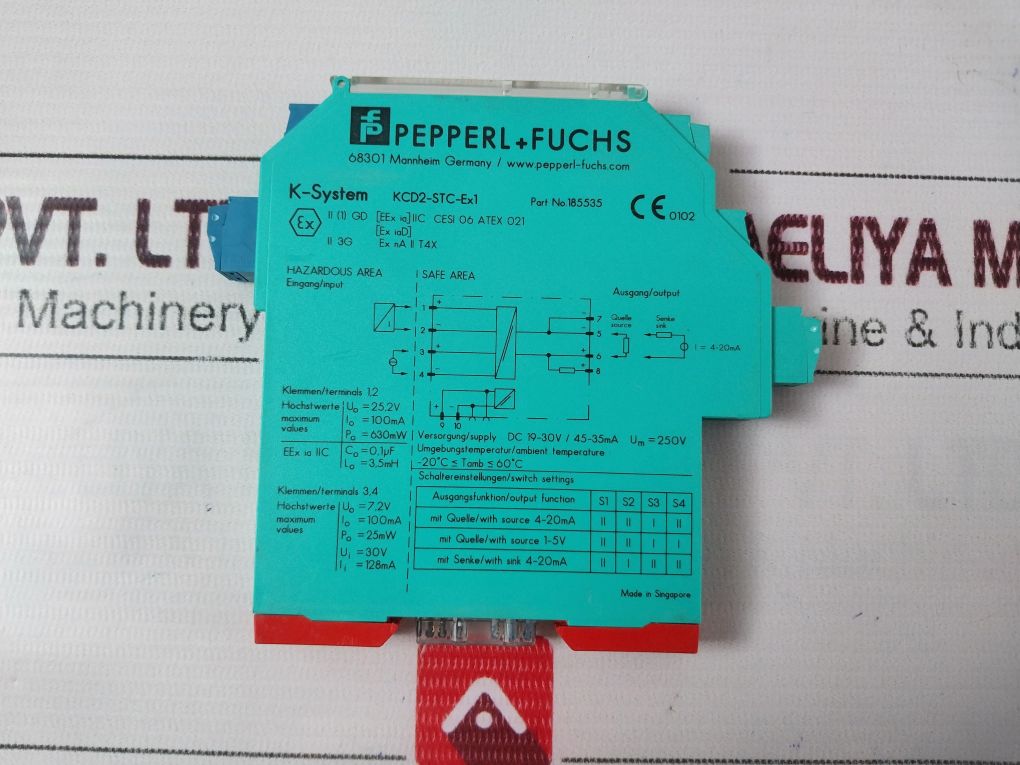 Pepperl+Fuchs Kcd2-stc-ex1 Safety Barrier 185535