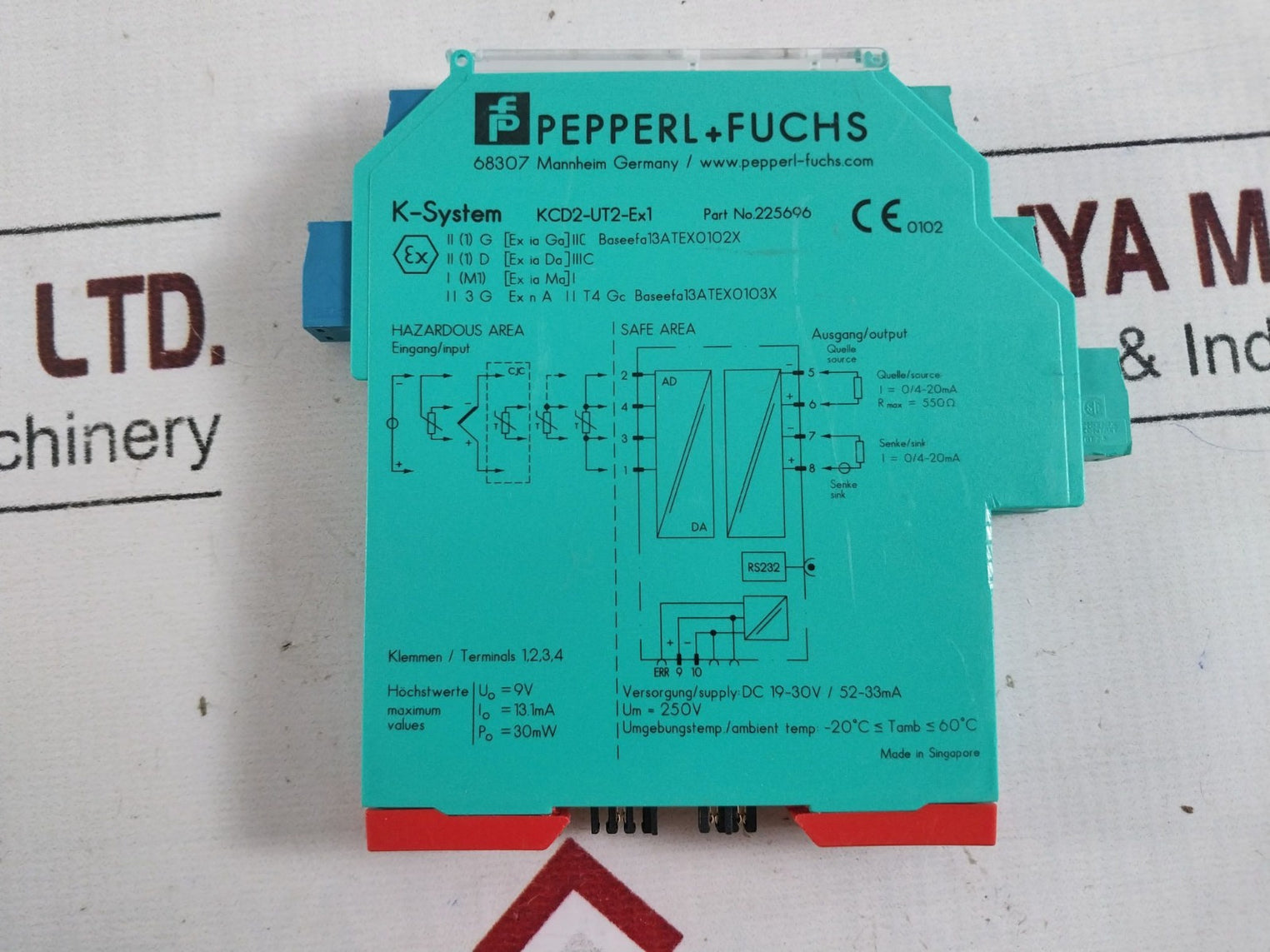 Pepperl+Fuchs Kcd2-ut2-ex1 Safety Barrier 225696