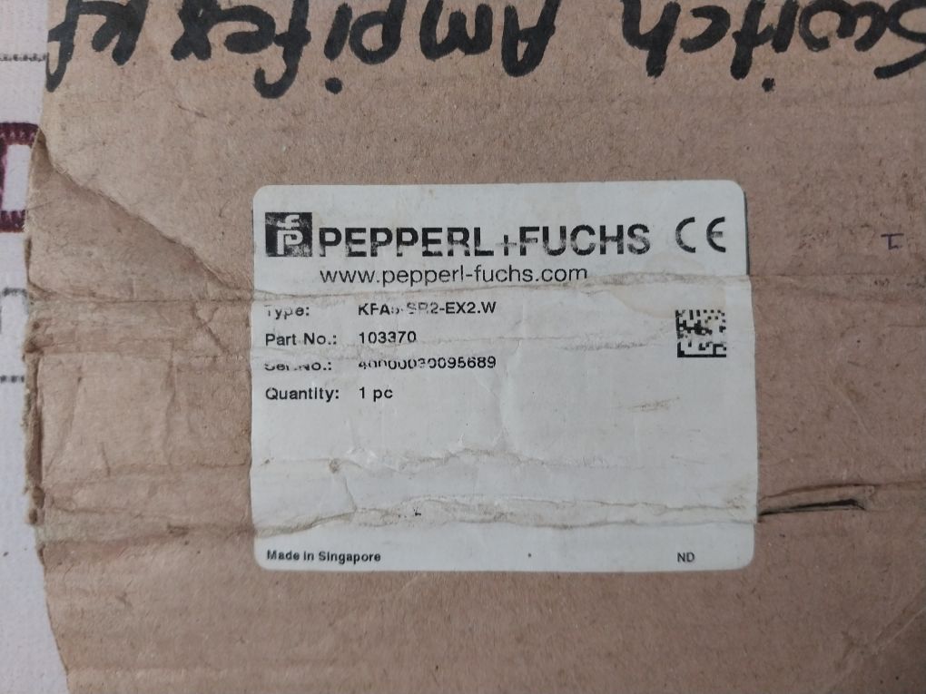 Pepperl+Fuchs Kfa5-sr2-ex2.W Switch Amplifier 103370