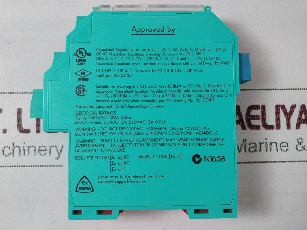 Pepperl+Fuchs Kfa6-sr2-ex1.W.Lb K-system Power Switch Amplifier 103375