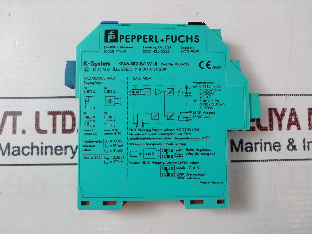 Pepperl+Fuchs Kfa6-sr2-ex1.W.Lb 500Va
