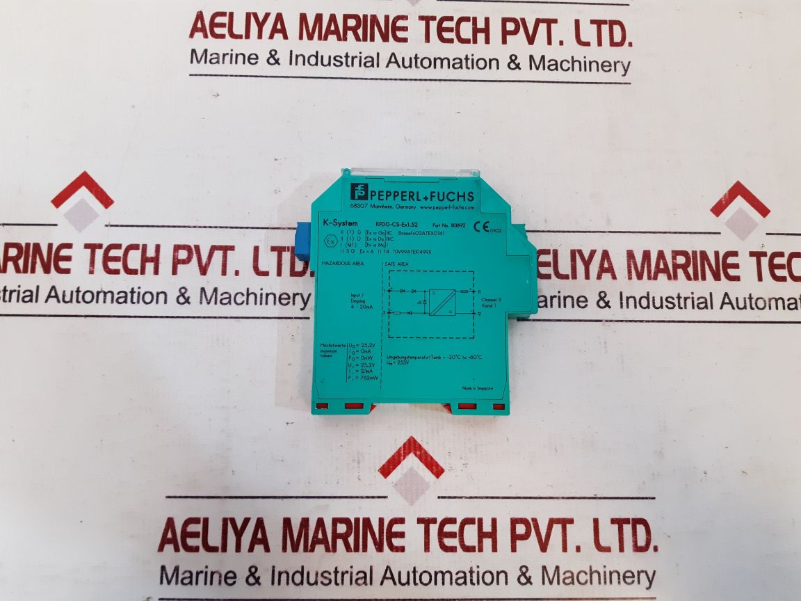 Pepperl+fuchs k-system kfd0-cs-ex1.52 isolated barrier