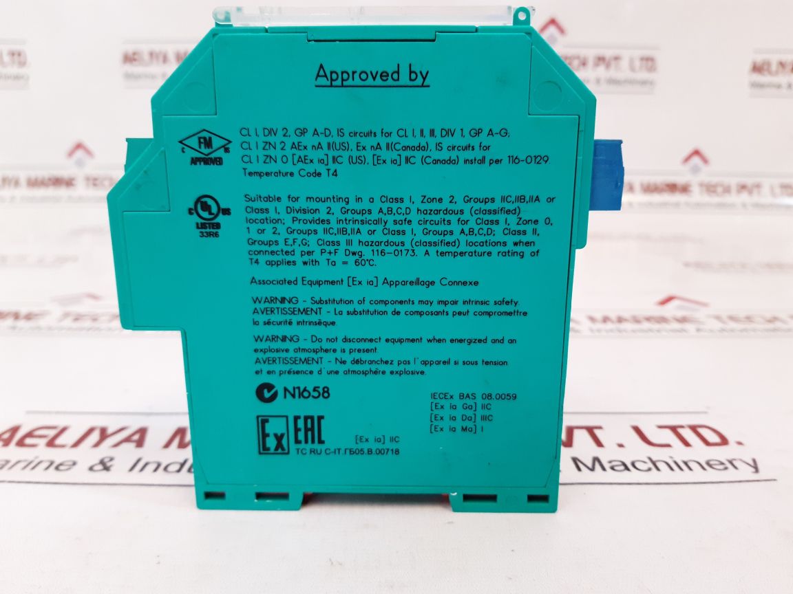Pepperl+fuchs k-system kfd0-cs-ex1.52 isolated barrier
