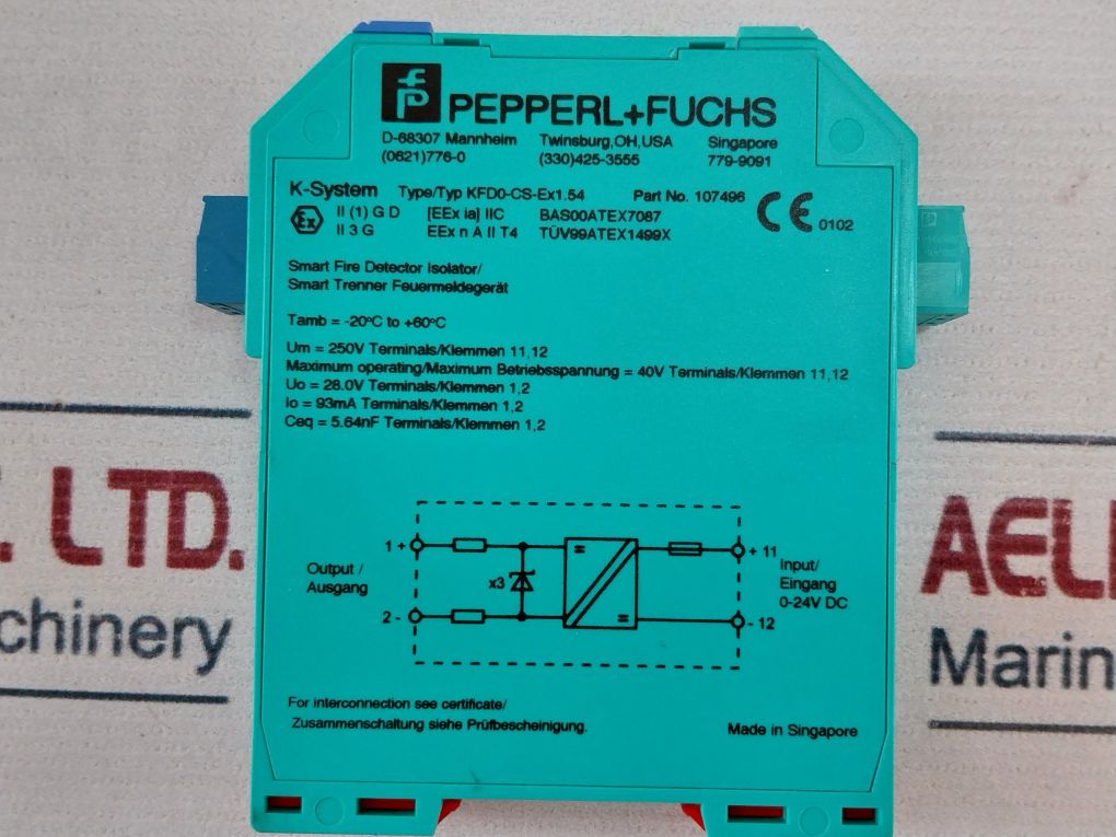 Pepperl+Fuchs Kfd0-cs-ex1.54 Repeater Barrier