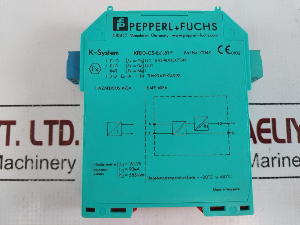 Pepperl+Fuchs Kfd0-cs-ex1.51P Isolated Barrier Current Driver 72147
