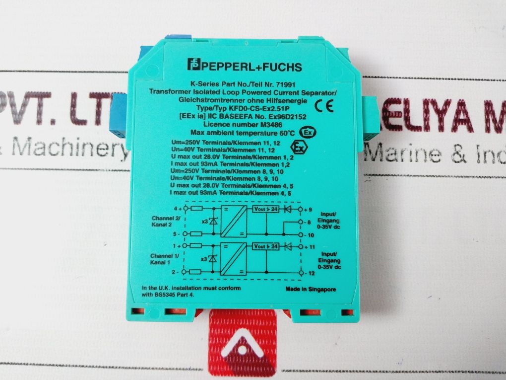 Pepperl Fuchs Kfd0-cs-ex2.51P Current / Driver Repeater