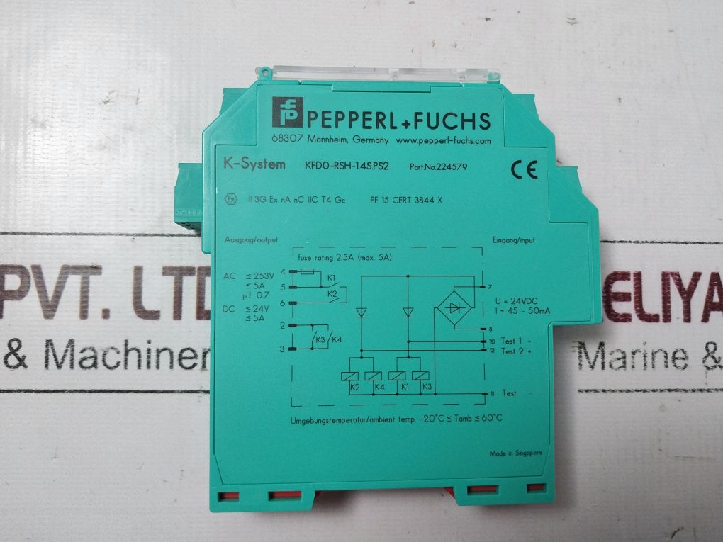 Pepperl+Fuchs Kfd0-rsh-1.4S.Ps2 Relay Module 224579